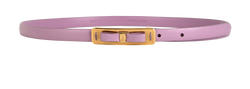 Salvatore Ferragamo Bow Belt, Leather, Purple, 85cm, MII, 2*