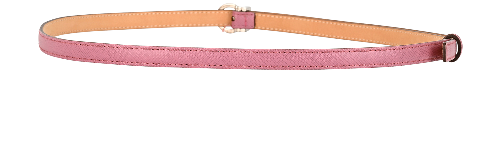 Salvatore Ferragamo Skinny Belt, &pound;95, Accessories, Pink, Leather, Back view