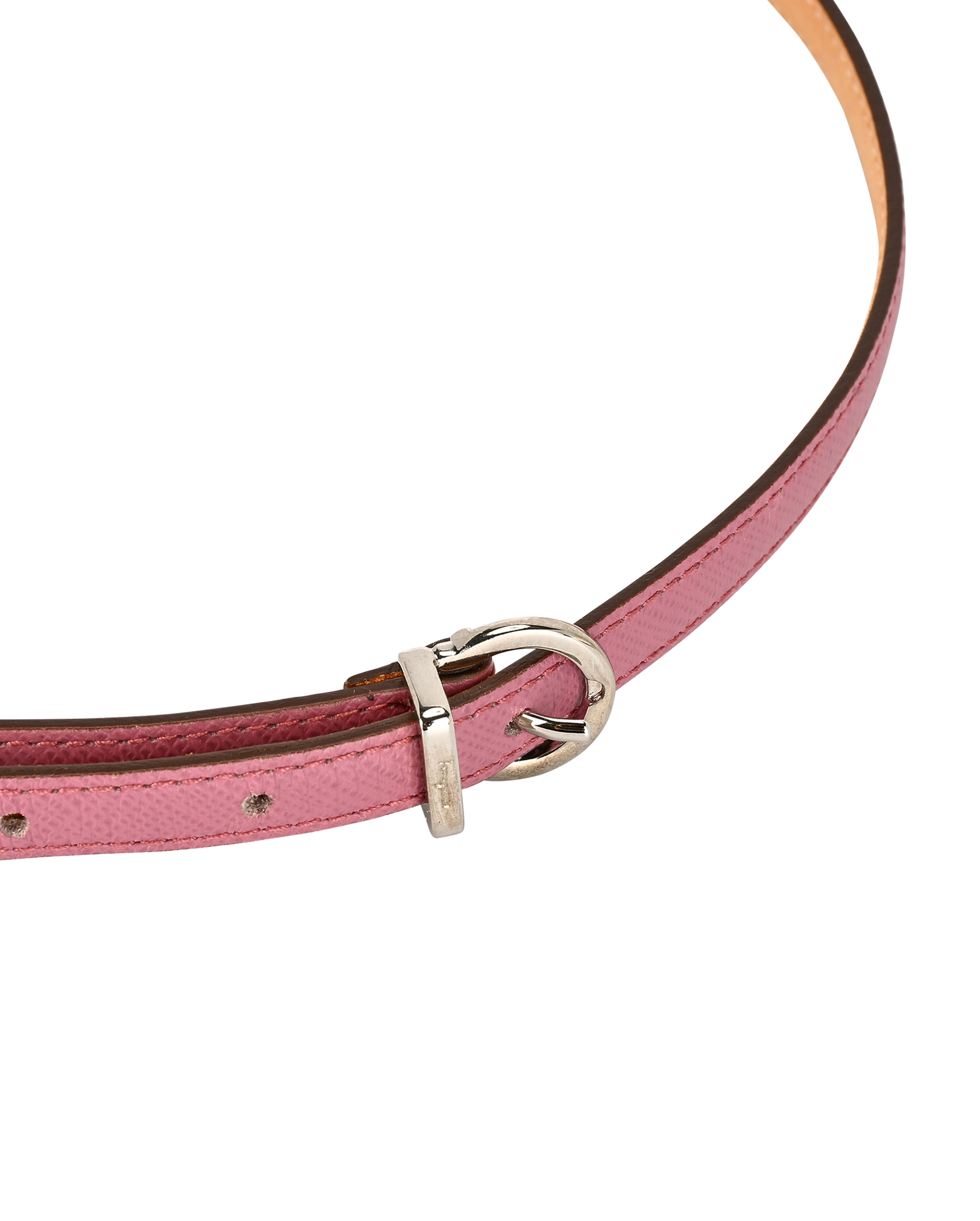 Salvatore Ferragamo Skinny Belt, &pound;95, Accessories, Pink, Leather, Other view