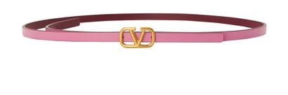 Valentino Slim Leather V Belt, front view