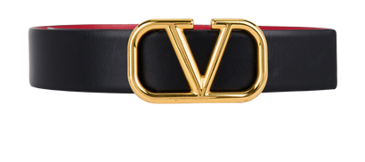 Valentino Reversible V Buckle Belt, front view