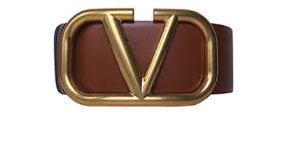 Valentino Reversible V Logo Wide Belt, front view