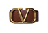 Valentino Reversible V Logo Wide Belt, front view