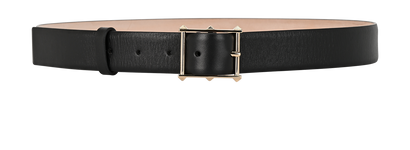 Valentino Garavani Studded Buckle Belt, &pound;150, Accessories, Black, Leather, Front view