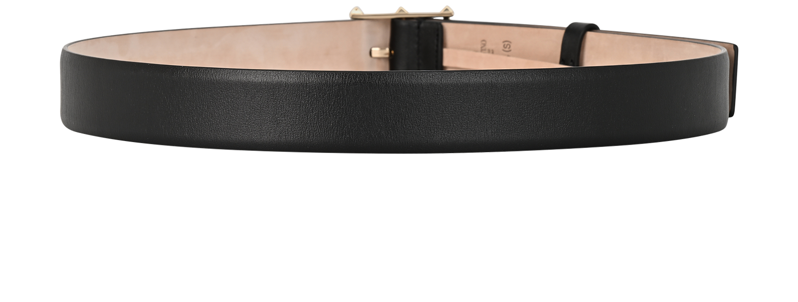 Valentino Garavani Studded Buckle Belt, &pound;150, Accessories, Black, Leather, Back view