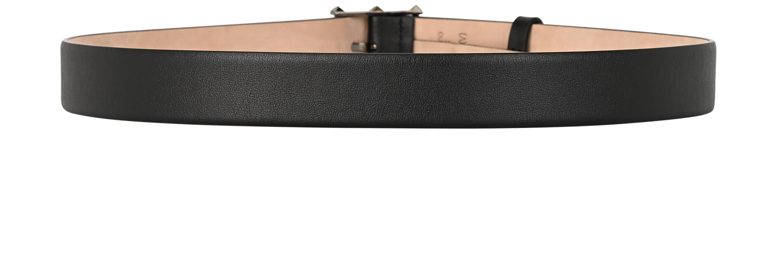 Valentino Garavani Studded Buckle Belt, &pound;150, Accessories, Black, Leather, Back view