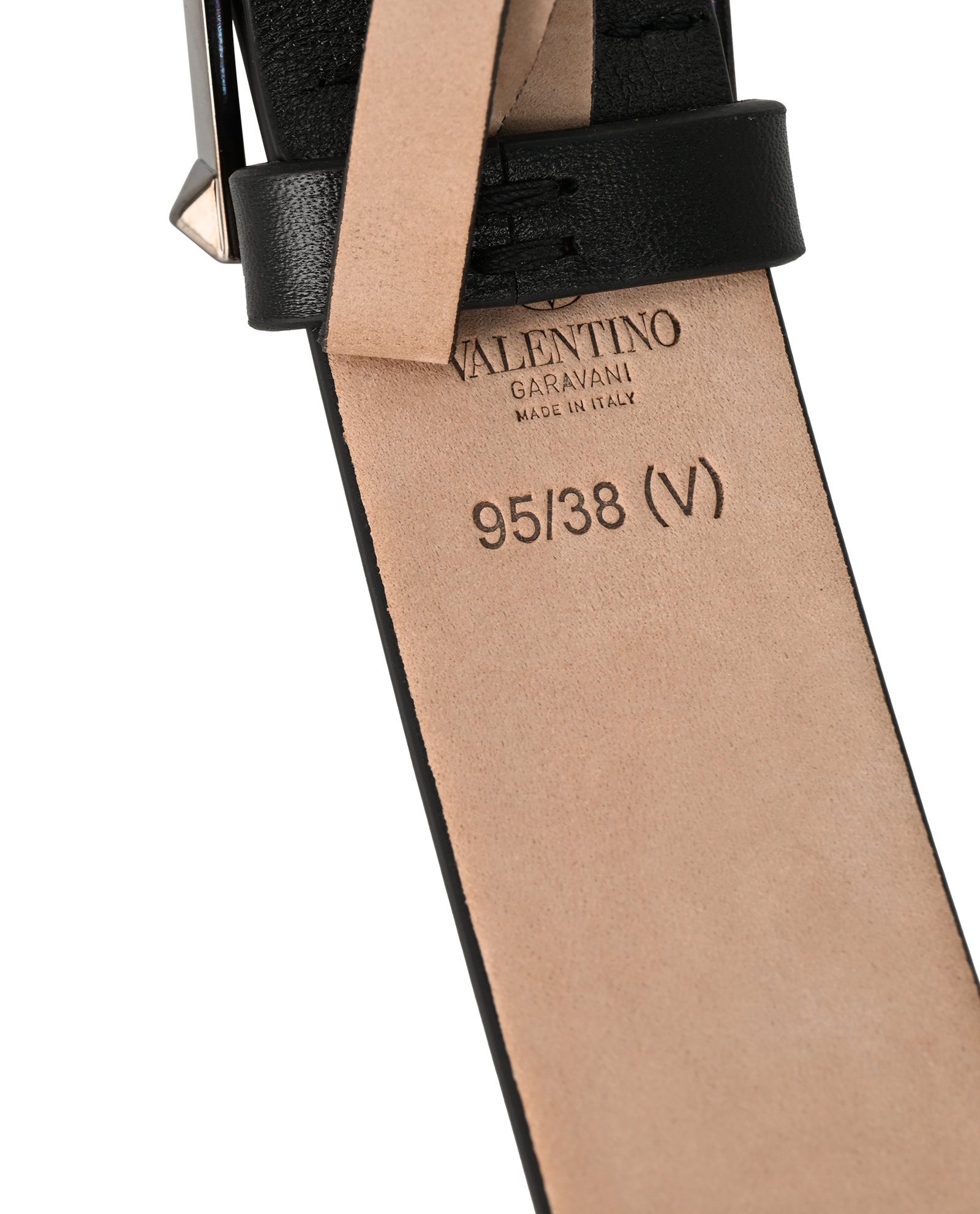 Valentino Garavani Studded Buckle Belt, &pound;150, Accessories, Black, Leather, Other view