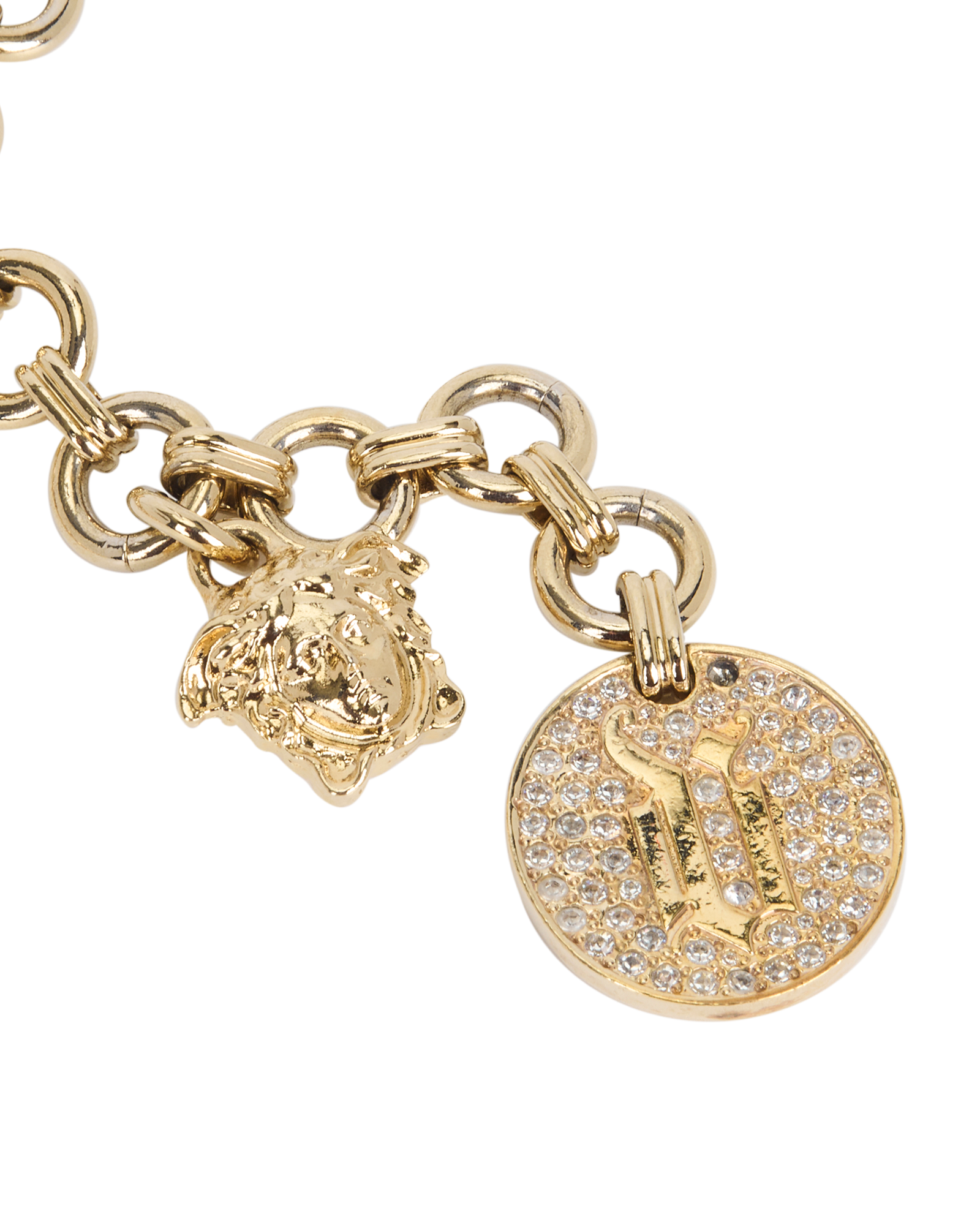 Versace Embellished Chain Belt, &pound;250, Accessories, Gold, Brass, Other view