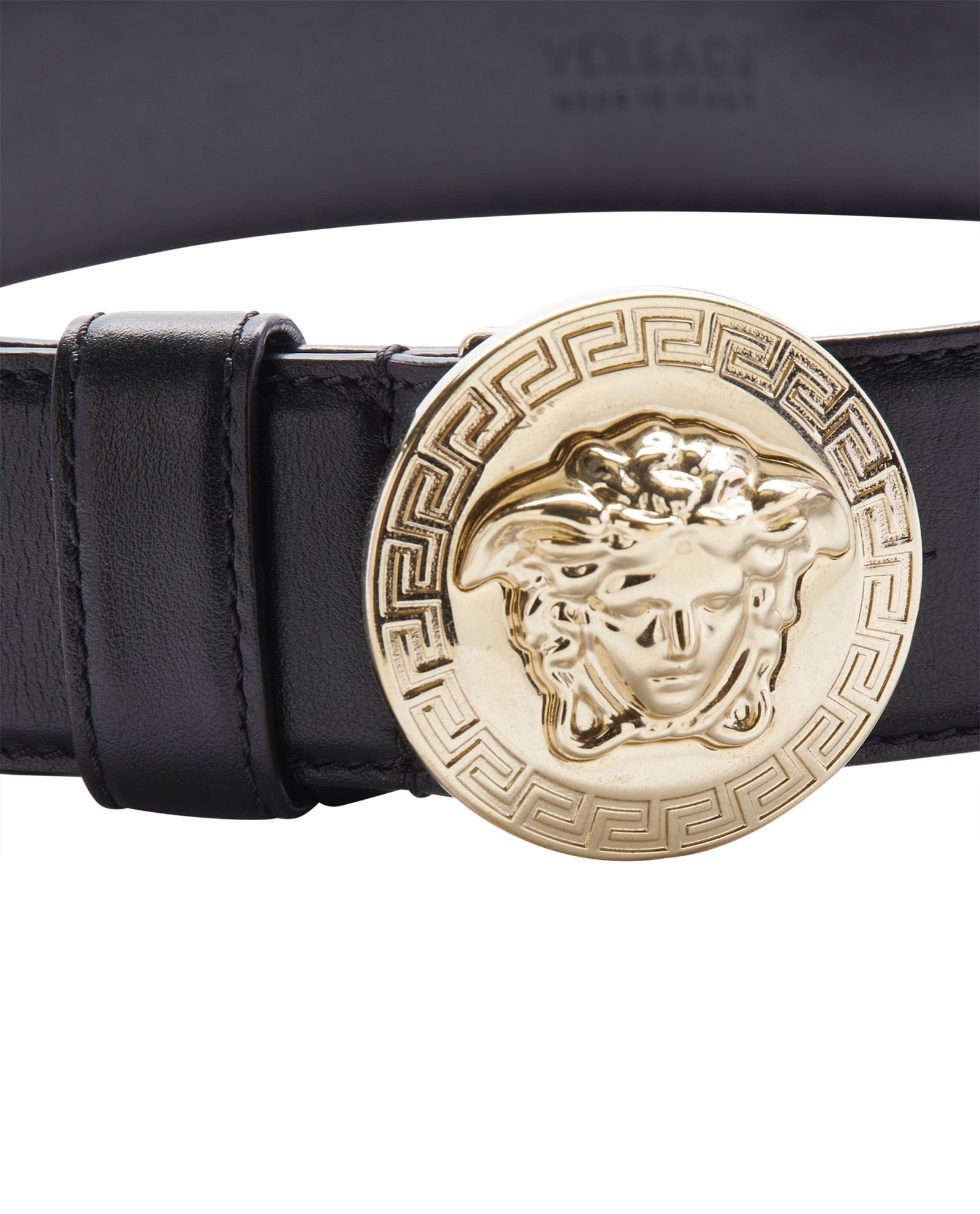 Versace Medusa Belt, &pound;220, Accessories, Black, Leather, Other view