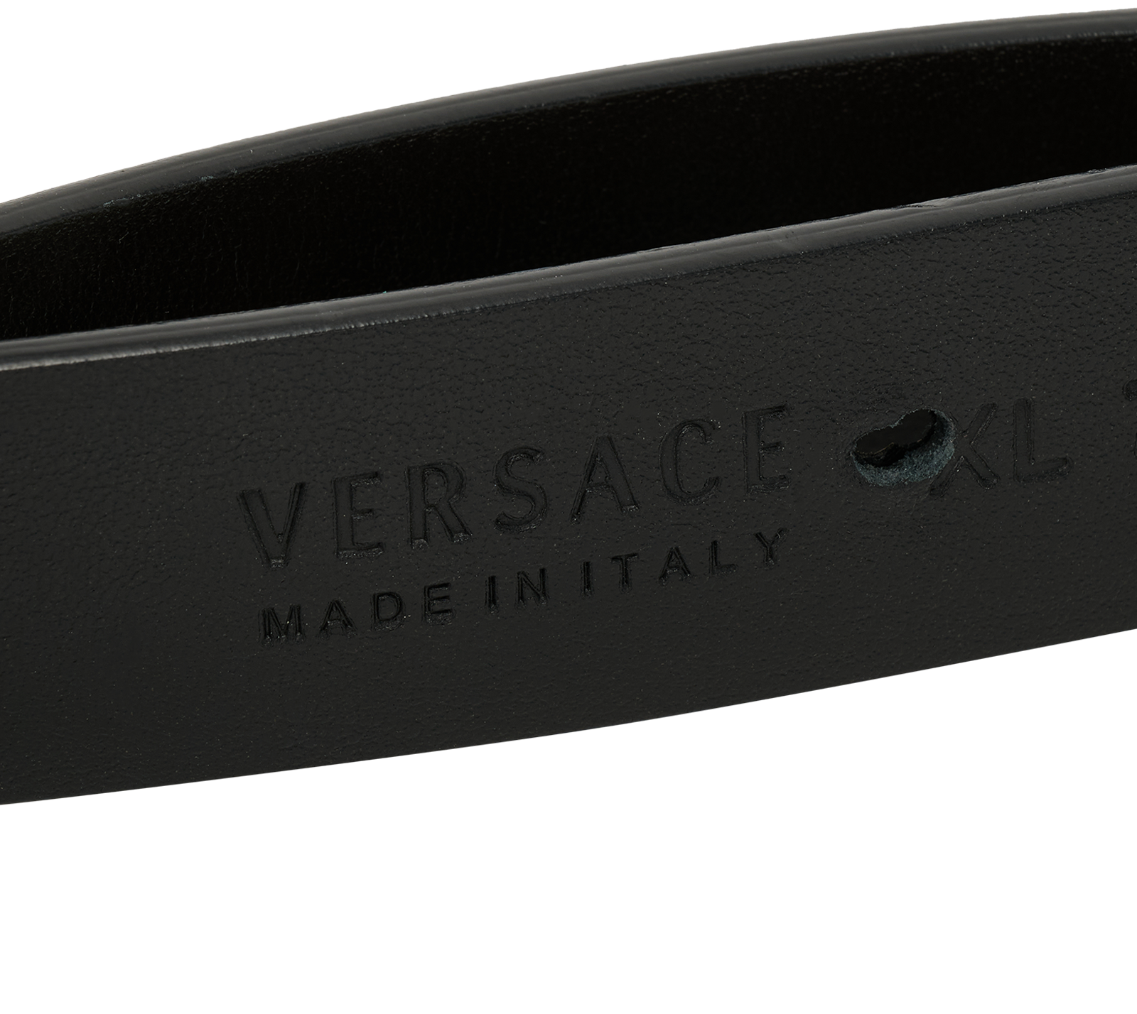 Versace Medusa Belt, &pound;120, Accessories, Black/Yellow, Leather, Other view