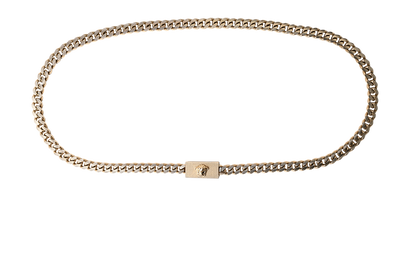 Versace Medusa Plaque Waist Chain, &pound;150, Accessories, Gold, Brass, Front view