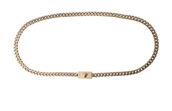 Versace Medusa Plaque Waist Chain, Brass, Gold, MII, 2*