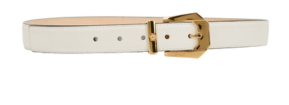 Versace Medusa Belt, &pound;120, Accessories, White, Leather, Front view