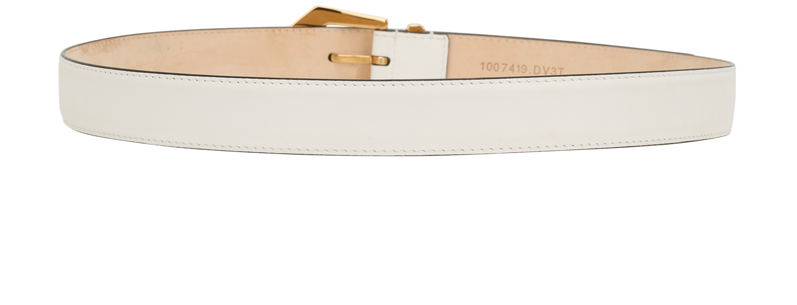 Versace Medusa Belt, &pound;120, Accessories, White, Leather, Back view