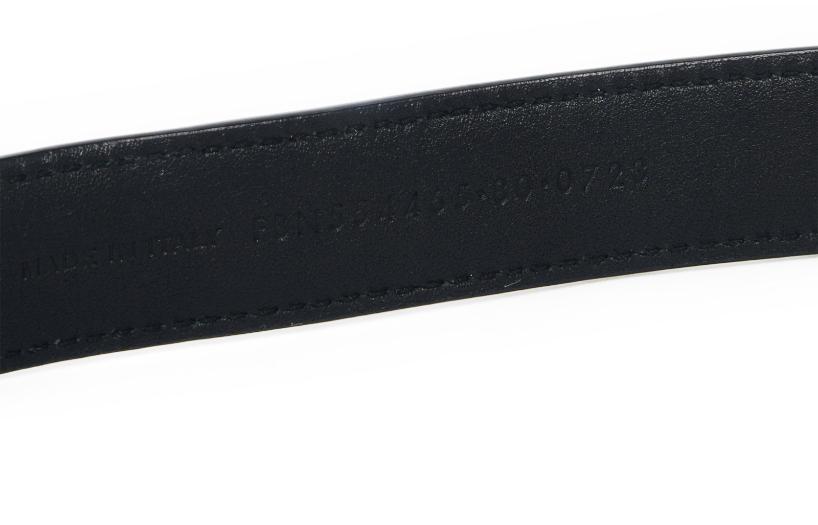 Saint Laurent Logo Slim Belt, &pound;220, Accessories, Black, Leather, Other view