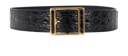 Saint Laurent Croc-Effect Belt, front view
