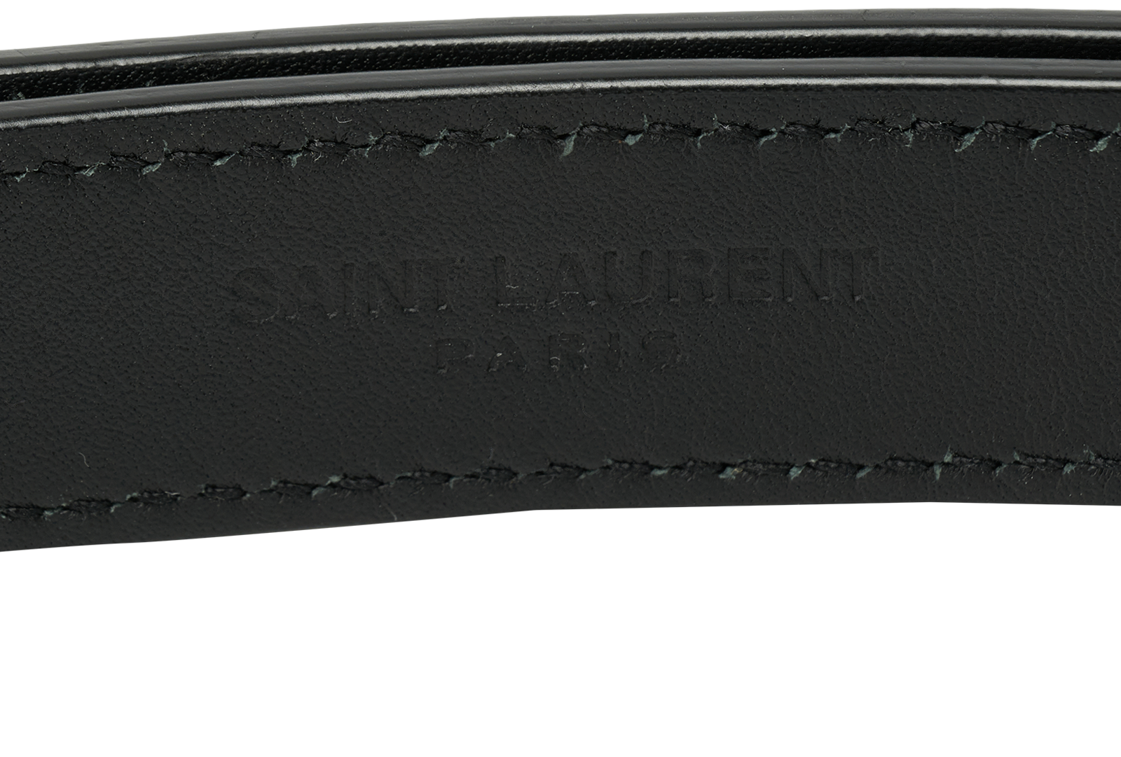 Saint Laurent Embellished Buckle Belt, &pound;170, Accessories, Black, Leather, Other view