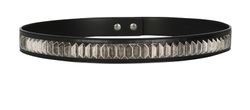 Saint Laurent Studded Waist Belt, leather, black, 3*, GRZ347262.0214, 85cm