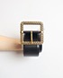 YSL Square Buckle Waist Belt, front view