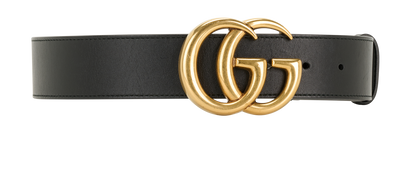 Gucci GG Marmont Belt, &pound;190, Accessories, Black, Leather, Front view