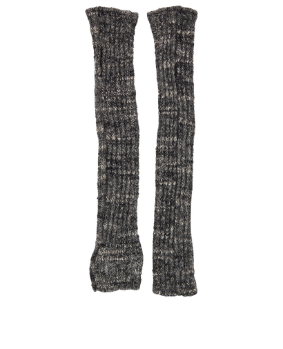 Chanel Long Fingerless Gloves, £450, Accessories, Grey, Wool, Front view