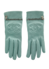 Chain Chain Gloves, £650, Accessories, Green, Leather, Front view