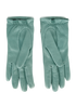 Chain Chain Gloves, £650, Accessories, Green, Leather, Back view