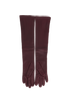 Mulberry Long Gloves, £90, Accessories, Burgundy, Leather, Back view