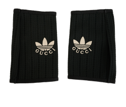 Gucci x Adidas Fingerless Gloves, Poly/Cotton, Blk/White, MII, 3*