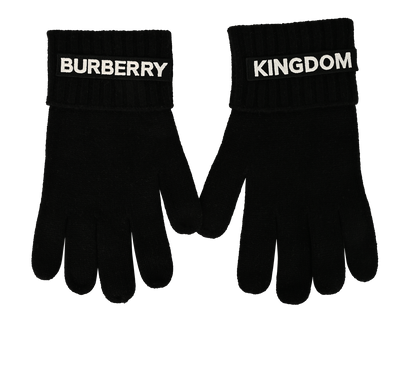 Burberry Kingdom Gloves, &pound;130, Accessories, Black, Cashmere, Front view