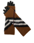 Burberry Overlay Gloves, &pound;175, Accessories, Black/Brown, Leather/Wool, Other view