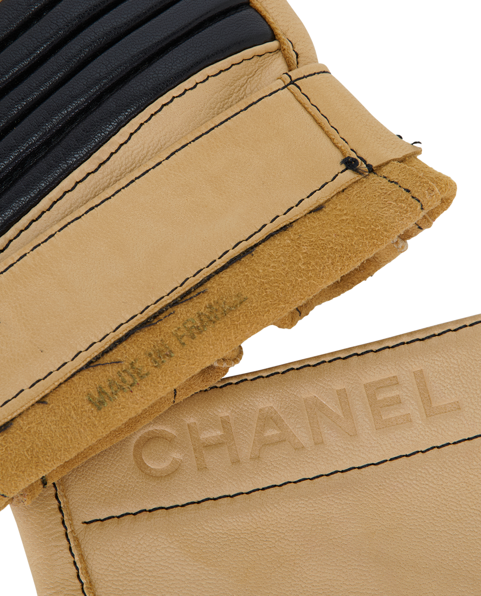 Chanel Fingerless Gloves, &pound;320, Accessories, Black, Lambskin Leather, Other view