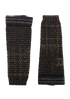 Chanel Embellished CC Knit Arm Warmer, &pound;250, Accessories, Brown/Grey, Rayon (Polymer)/Wool, Front view