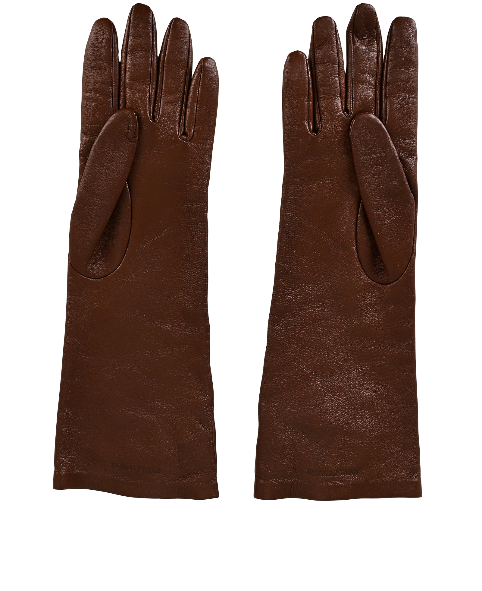 Saint Laurent Gloves, &pound;295, Accessories, Brown, Leather, Back view