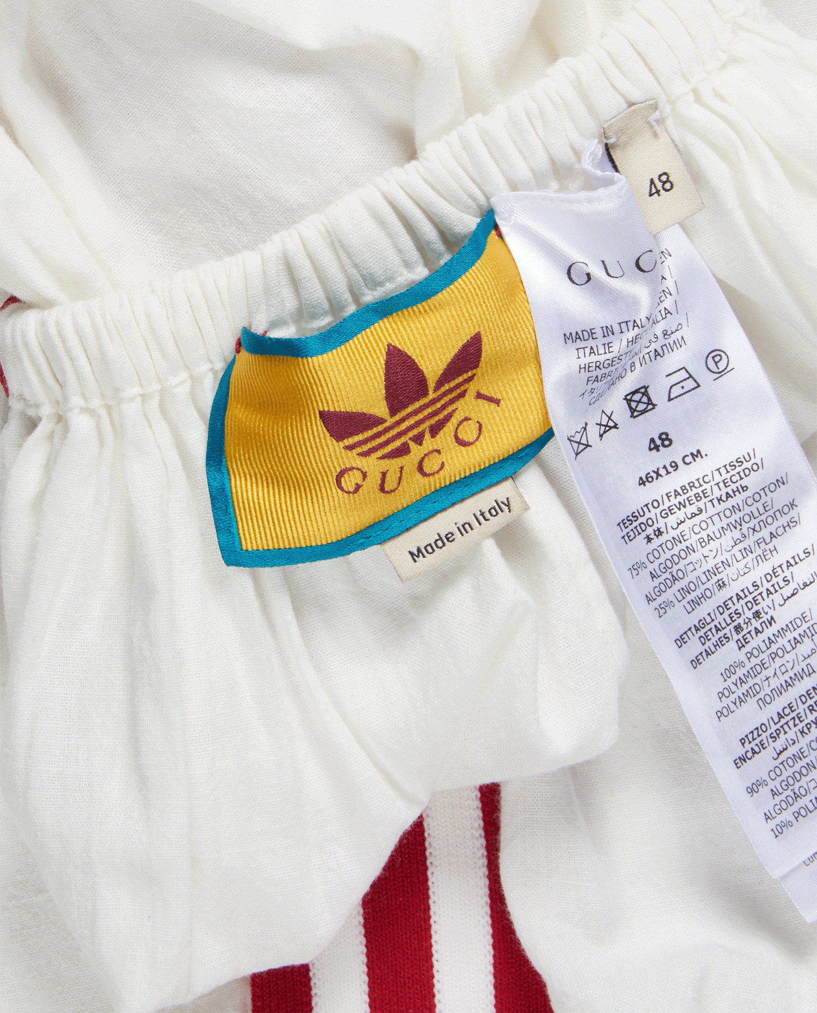 Gucci x Adidas Half Sleeves, &pound;80, Accessories, White, Cotton, Other view