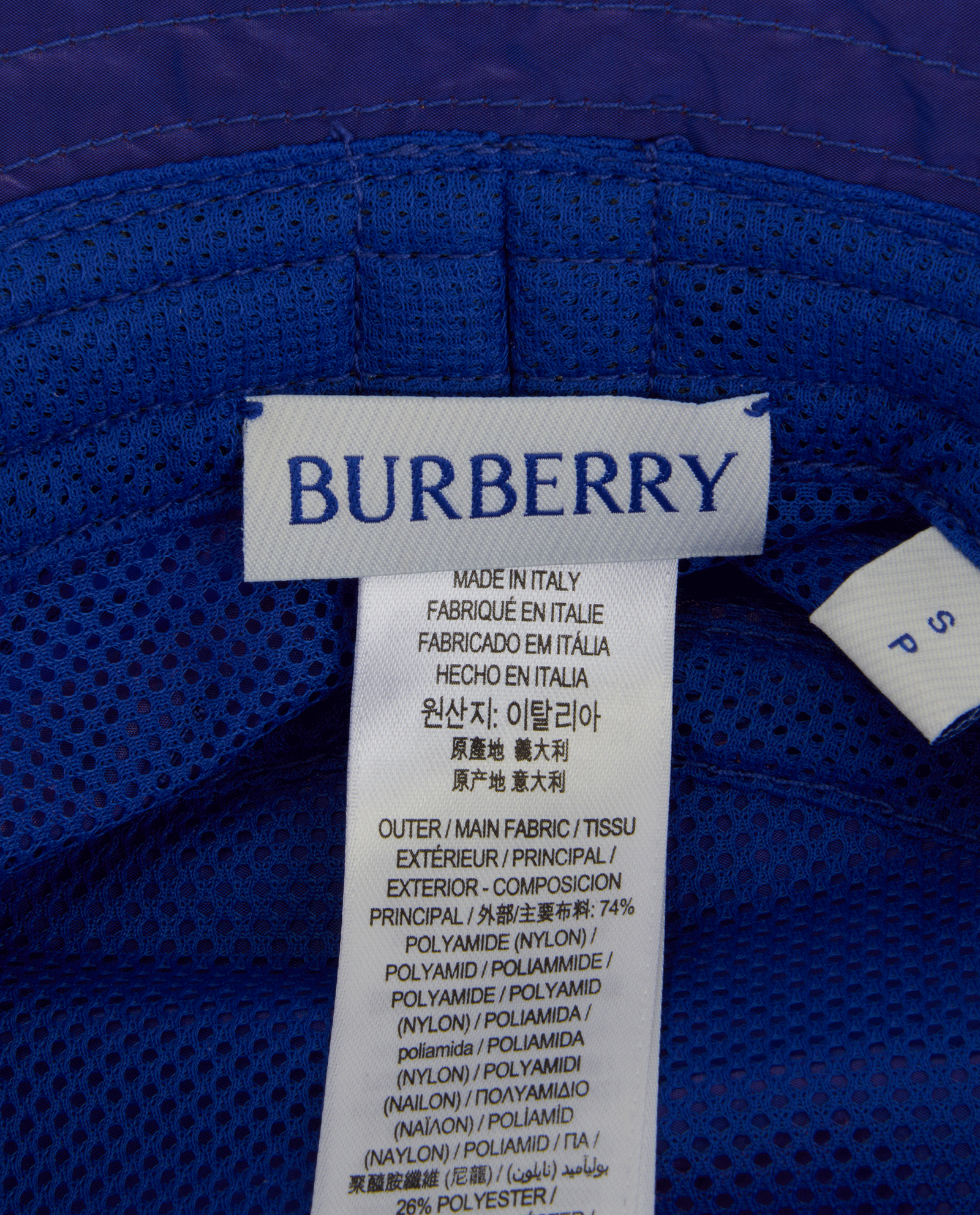 Burberry Bucket Hat, &pound;120, Accessories, Blue, Nylon, Other view