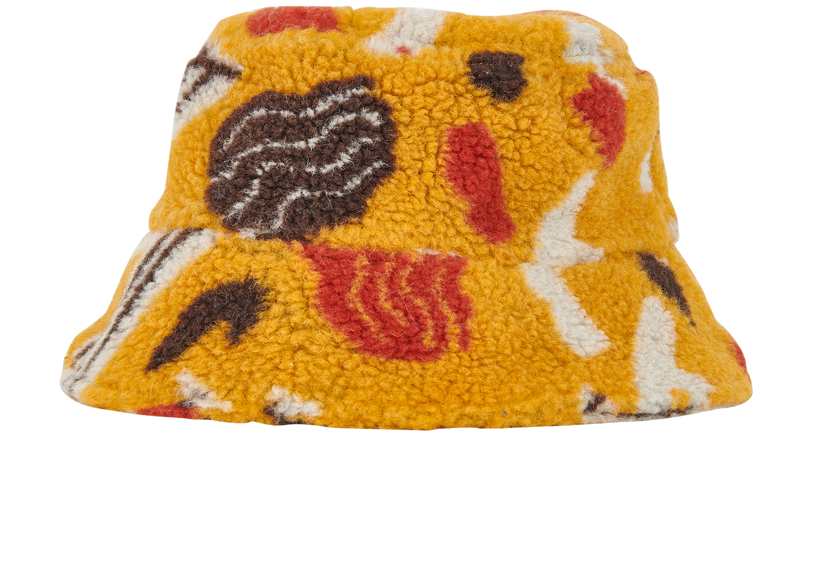 Fendi Abstract Print Teddy Bucket Hat, &pound;120, Accessories, Brown/Orange, Polyester Mix, Back view