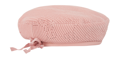 Gucci Knitted Bow Beret, £150, Accessories, Pink, Cotton, Front view