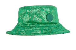 Gucci Metallic Jacquard Bucket Hat, Poly/Silk, Green, 57CM, DB, 3*
