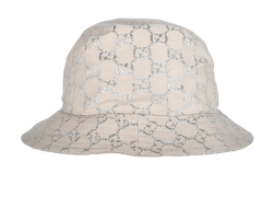 Gucci GG Bucket Hat, Wool/Viscose, Beige, Sz XS, MII, 3*