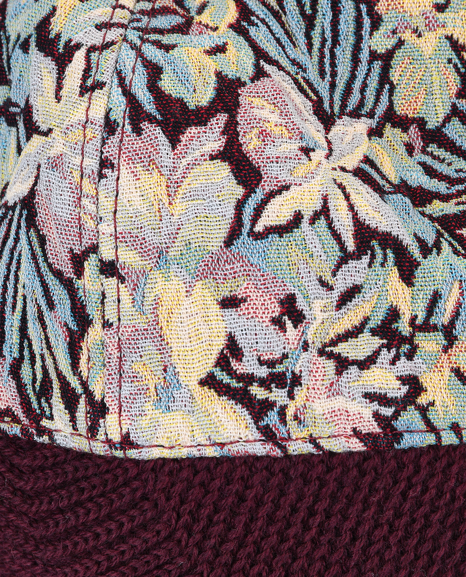 Gucci Jacquard Pom-Pom & Tassel Hat, &pound;140, Accessories, Burgundy, Cotton, Other view