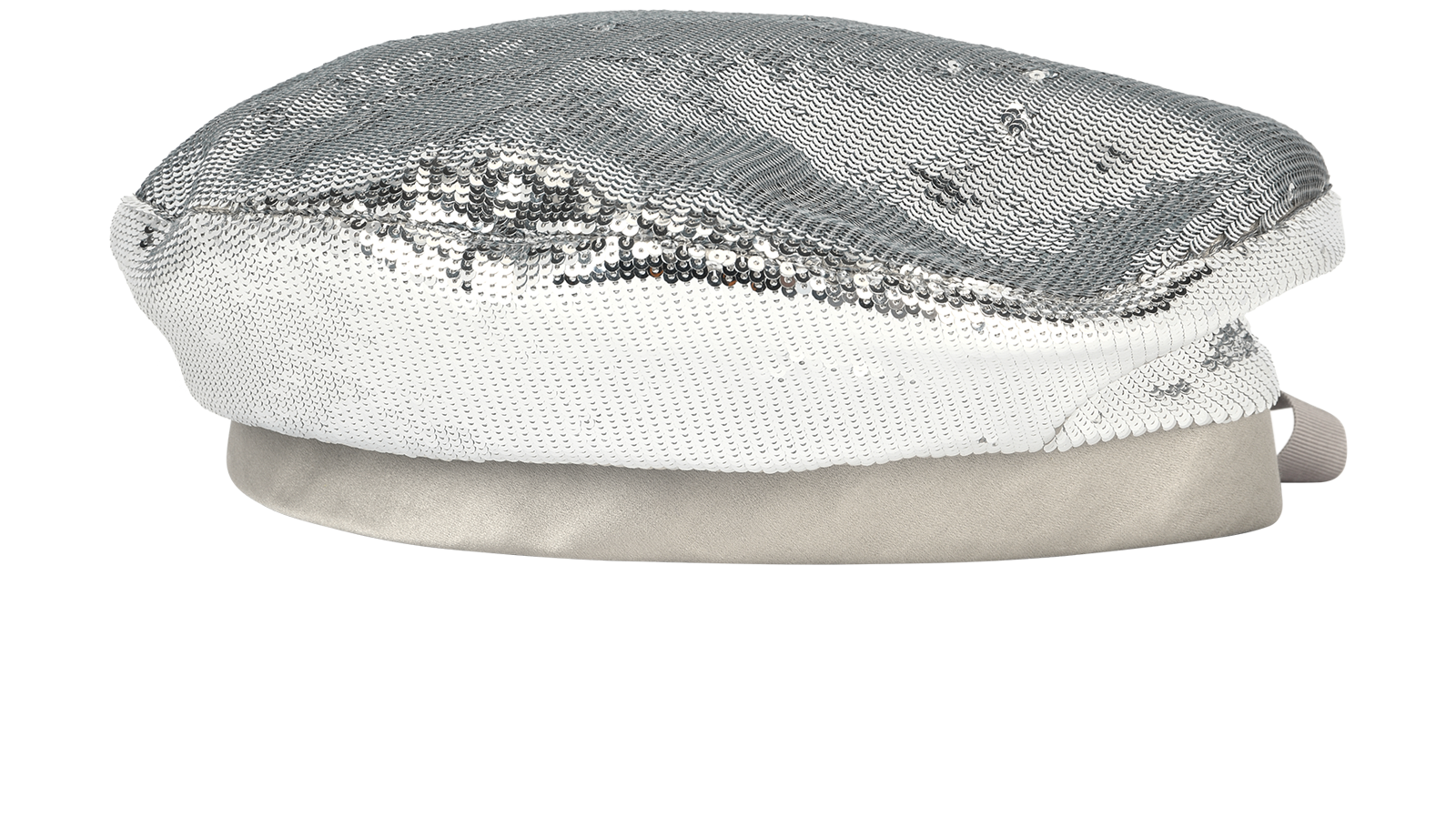 Gucci Sequin Beret, &pound;200, Accessories, Silver, Viscose, Back view