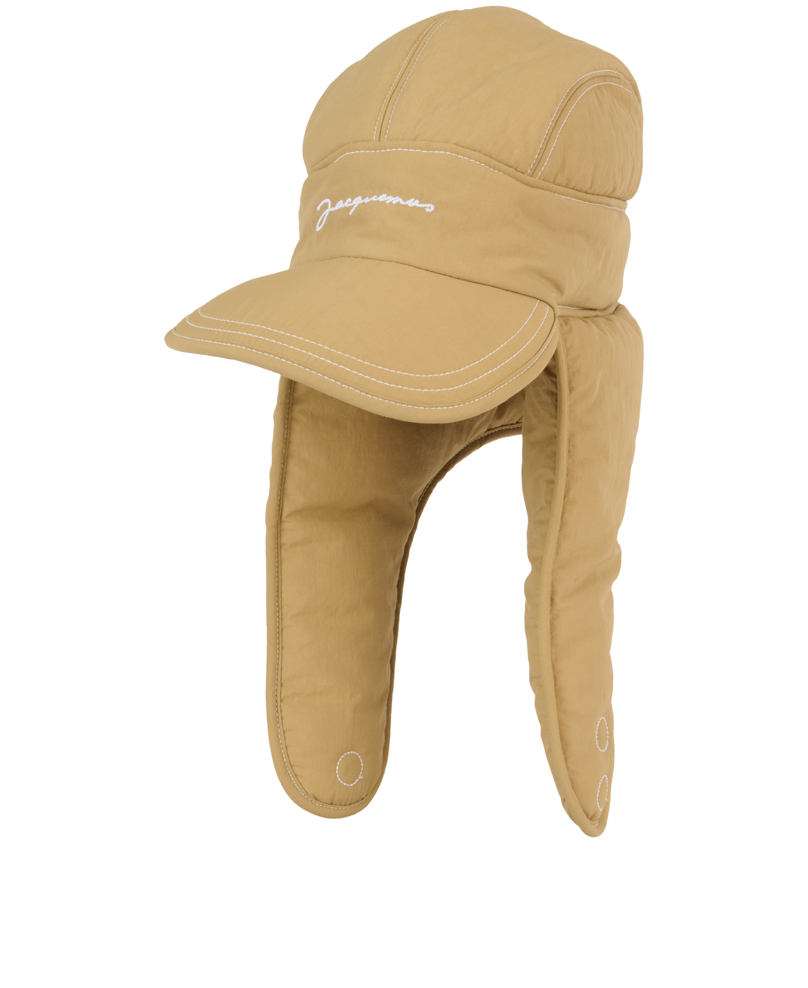 Jacquemus La Cagoule Bricciola Cap, &pound;110, Accessories, Beige, Cotton/Polyester (Polymer), Other view