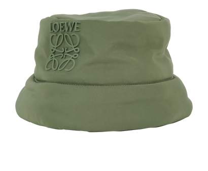 Loewe Anagram Bucket Hat, £275, Accessories, Green, Nylon, Front view