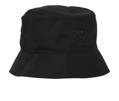 Prada Re-Nylon Bucket Hat, &pound;270, Accessories, Black, Nylon, Front view