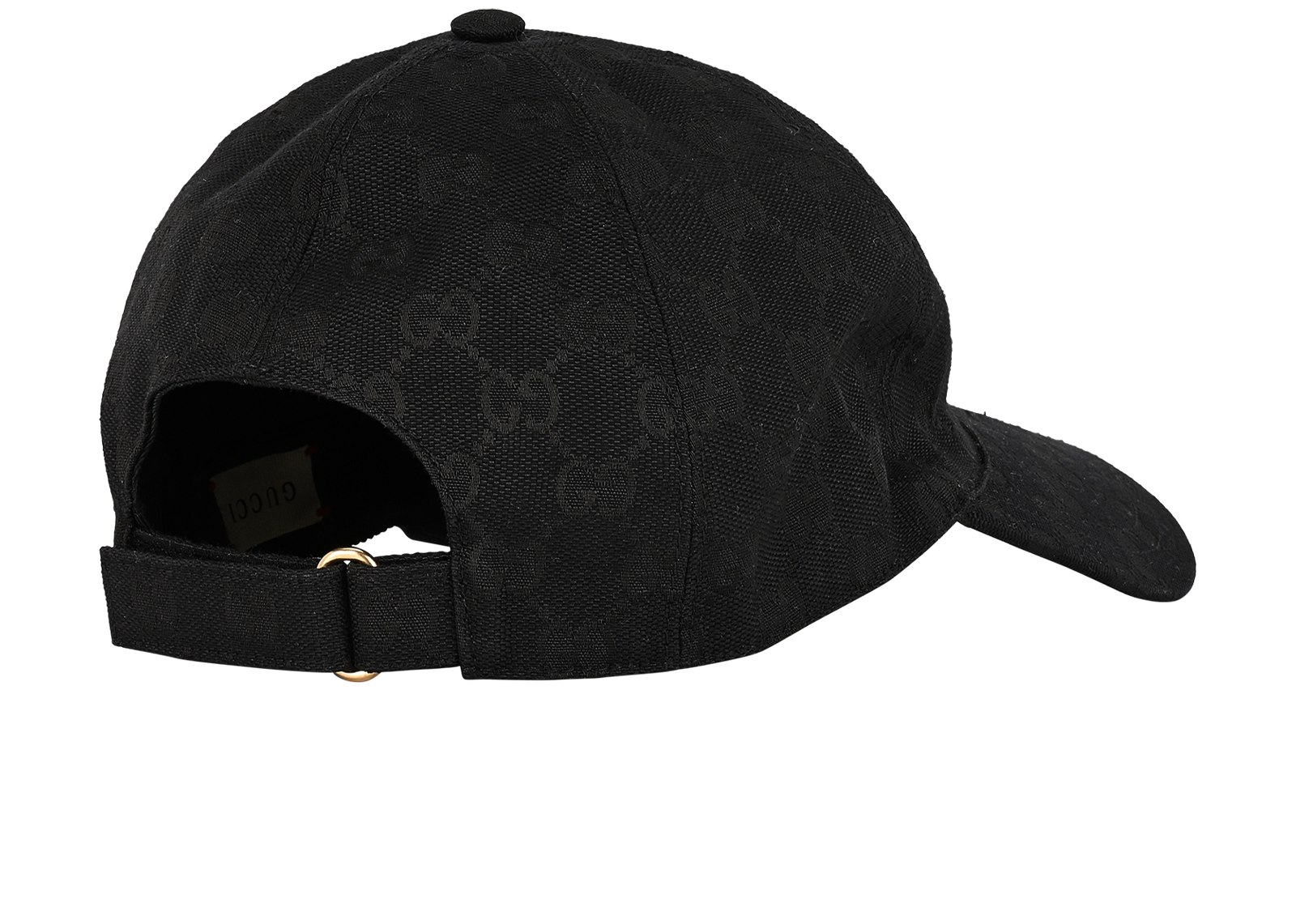 Gucci Logo Baseball Hat, &pound;195, Accessories, Black, Polyester (Polymer), Back view