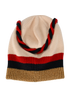 Gucci Stripe Beanie, &pound;190, Accessories, Blue/Cream/Gold/Red, Cashmere/Wool, Back view
