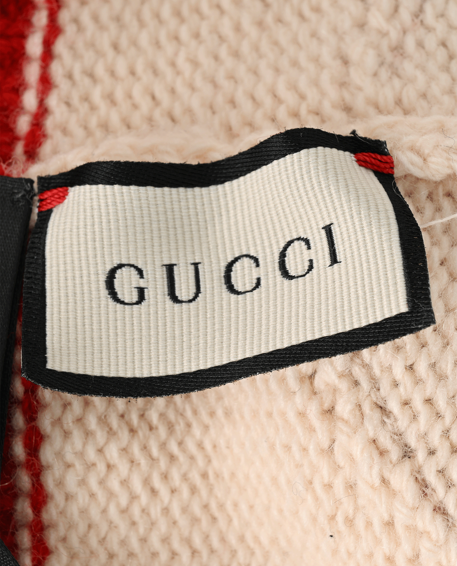 Gucci Stripe Beanie, &pound;190, Accessories, Blue/Cream/Gold/Red, Cashmere/Wool, Other view