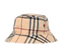 Burberry Nova Bucket Hat, &pound;110, Accessories, Beige, Polyester Mix, Front view