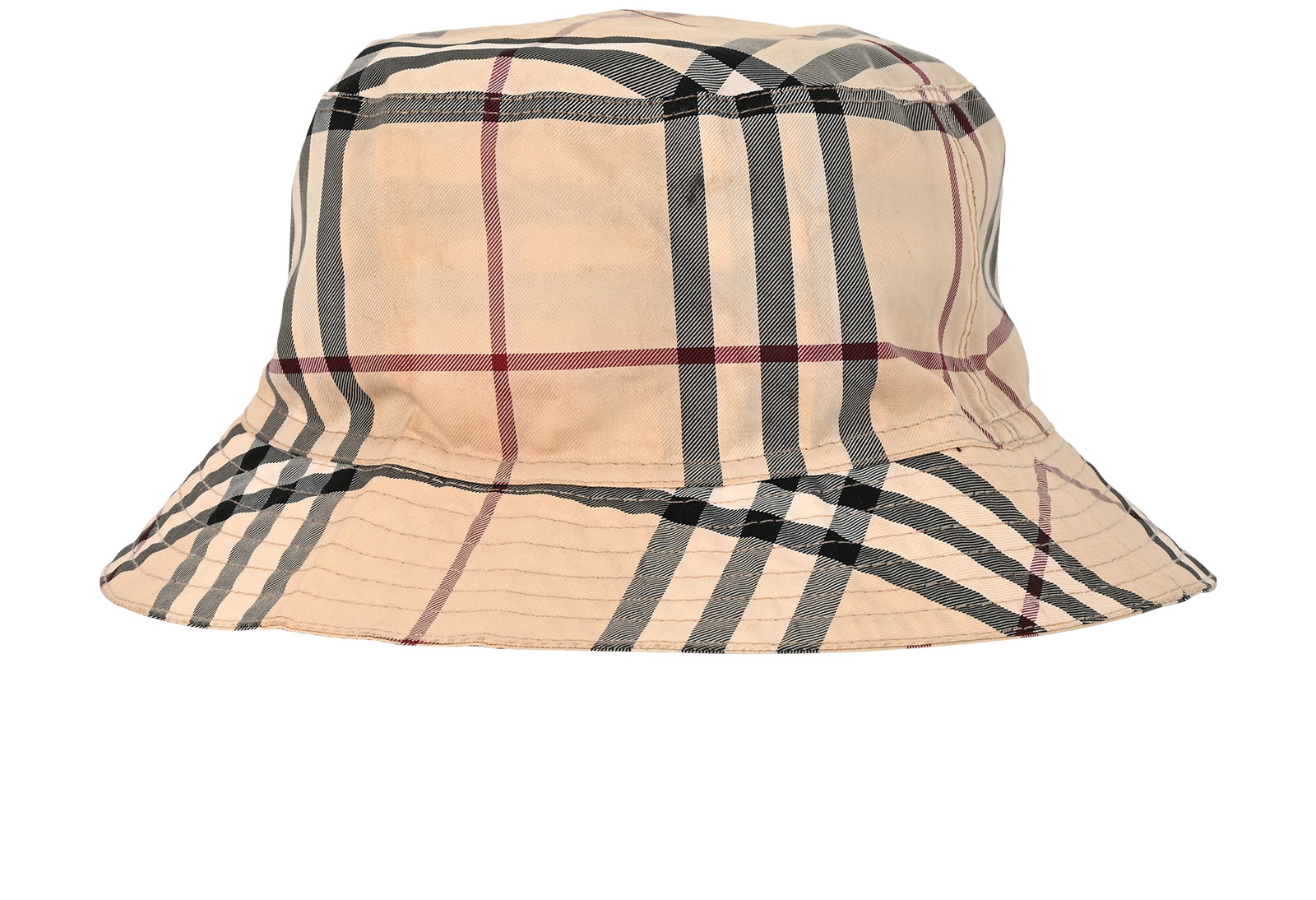 Burberry Nova Bucket Hat, &pound;110, Accessories, Beige, Polyester Mix, Back view